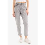DeFacto Lina Comfort Mom Normal Bel Düz Paça Jean Kar Yıkamalı Pantolon D7947AX25SP