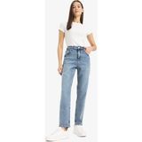 DeFacto Lina Comfort Mom Normal Bel Düz Paça Jean Kar Yıkamalı Pantolon D8209AX25SP