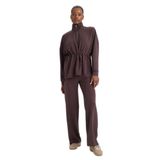 DeFacto Long Fit Dik Yaka Modal Sporcu Sweatshirt, M, F9065AX26SP, Kahve-BN192, kadın