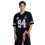 DeFacto Loose Fit Baskılı Kısa Kollu Tişört, L, H3528AX26SP, Siyah-BK81, Erkek