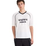 DeFacto Loose Fit Bisiklet Yaka Baskılı Kısa Kollu Tişört, XS, F3619AX25SM, Ekru-ER105, Erkek