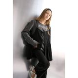 DeFacto Loose Fit Bisiklet Yaka Baskılı Uzun Kollu Tişört Kız Çocuk G1083A825AU - Antrasit-AR58 - 9 - 10 Yaş