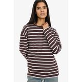 DeFacto Loose Fit Bisiklet Yaka Sweatshirt, XS, F7758AX26SP, Kahve, kadın