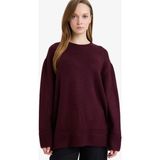 DeFacto Loose Fit Bisiklet Yaka Triko Kazak Tunik G7239AX25CW - Bordo-BR504