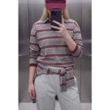 DeFacto Loose Fıt Çizgili Sweatshirt G9469AX26SP