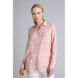 Defacto Loose Fıt Gömlek Yaka Baskılı Uzun Kollu Tunik T0609az26sppn623 Pembe-pn623