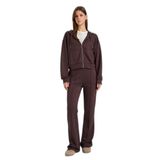 DeFacto Loose Fit Kapüşonlu Modal Hırka, M, G2204AX26SP, Kahve-BN192, Kadın