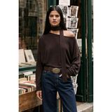 Defacto Loose Fit Kayık Yaka Tişört G7863AX26SP - 0 - 1 Ay - 0 - Kahverengi