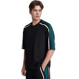 DeFacto Loose Fit Kısa Kollu Tişört, M, G6484AX26SM, Siyah-BK81, Erkek