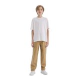 DeFacto Loose Fit Standart Paça Gabardin Pantolon Erkek Çocuk, 11-12 Yaş, D3406A825SP, Bej-BG739, Erkek Çocuklar