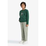 Defacto Loose Fit Standart Paça Gabardin Pantolon Erkek Çocuk, 7/8 Yaş (128cm), F2478A825AU, Haki, Erkek Çocuk
