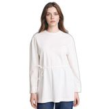 Defacto Loose Fıt Uzun Kollu Tunik G8815AX26SP, L, Ekru