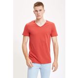 DeFacto M4791AZ20SP Slim Fit V Yaka Basic Kısa Kollu Tişört