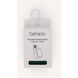 DeFacto Magsafe Unisex Suni Deri Mıknatıslı Gri Kartlık Cüzdan H9090AXNS - Yeşil-GN1