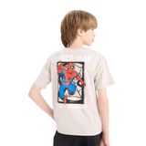 DeFacto Marvel Spiderman Bisiklet Yaka Kısa Kollu Tişört Erkek Çocuk, 9-10 Yaş, D9570A825SM, Gri-GR503, Erkek Çocuk