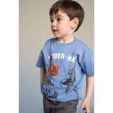 DeFacto Marvel Spiderman Tişört Bebek, 18-24 AY, Marvel Spiderman, Mavi-BE105, Erkek
