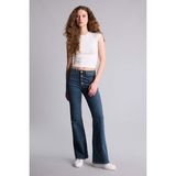 DeFacto Mıa Flare Fit Normal Bel İspanyol Paça Uzun Jean Pantolon H1133AX26SM - Mavi-NM34 - 44