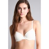 DeFacto Micro Kaplı Pedli Balenli Tişört Bra, 75/B, T8471AZ26SP, Ekru, Kadın