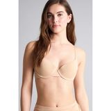 DeFacto Micro Kaplı Pedli Balenli Tişört Bra, 80C, T8471AZ26SP, Bej-BG314, Kadın