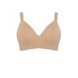 DeFacto Micro Kaplı Push Up Balenli Büyük Beden Sütyen, 80C, B8598AX26SP, Bej-BG314, Kadın