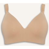 DeFacto Micro Kaplı Push Up Balenli Büyük Beden Sütyen B8598AX26SP - 80D - Bej-BG314