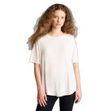 DeFacto Modal Kısa Kollu Pijama Üstü, S, H2263AX26SM, Beyaz-WT16, Kadın