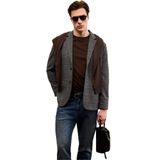 DeFacto Modern Fit Blazer Ceket, 44, F7673AX25AU, Antrasit-AR198, Erkek