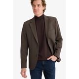 DeFacto Modern Fit Blazer Ceket Kahve, 44, F7655AX25AU, Kahve-BN571, Erkek