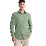 DeFacto Modern Fit Polo Yaka Krinkıl Uzun Kollu Gömlek, XL, F1767AX25AU, Beyaz-WT34, Erkek