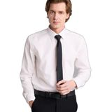 DeFacto Modern Fit Polo Yaka Pamuklu Uzun Kollu Gömlek, M, H7982AX26SP, Beyaz-WT32, Erkek
