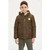 DeFacto N2657A6.19CW.KH276 Kahverengi Kapitoneli Basic Kapüşonlu Erkek Çocuk Mont