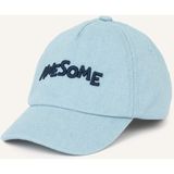 DeFacto Nakışlı Jean Cap Şapka Erkek Bebek D8379A526SM - Mavi
