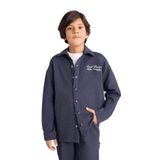DeFacto Nakışlı Uzun Kollu Gömlek Erkek Çocuk, 11-12 Yaş, G3273A825WN, Lacivert-NV146, Erkek Çocuk