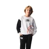 DeFacto NBA Bisiklet Yaka İçi Yumuşak Tüylü Kalın Kumaş Sweatshirt Erkek Çocuk