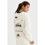 DeFacto NBA Boston Celtics Oversize Geniş Kalıp Kapüşonlu Sırt Baskılı Kalın Fermuarlı Sweatshirt D0691AX24AU