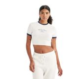 DeFacto NBA Brooklyn Nets Cropped Fit Bisiklet Yaka Kısa Kollu Tişört