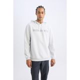 DeFacto NBA Brooklyn Nets Standart Fit Kapüşonlu Baskılı Jakarlı Sweatshirt C8916AX24AU