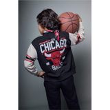 DeFacto NBA Chicago Bulls Bomber Hırka Erkek Çocuk, 8-9 Yaş, G7617A826SP, Siyah-BK81, Erkek Çocuklar