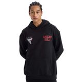DeFacto NBA Chicago Bulls Boxy Fit Kapüşonlu Sırt Baskılı Kalın Sweatshirt, S, D6574AX25SP, Siyah-BK81, erkek