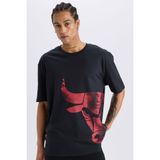 DeFacto NBA Chicago Bulls Oversize Bisiklet Yaka Kısa Kollu Tişört B3889AX25SP