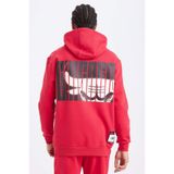 DeFacto NBA Chicago Bulls Standart Fit Kapüşonlu Cepli Sweatshirt B3884AX24SP
