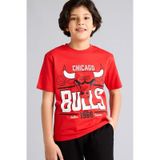 Defacto Nba Chıcago Bulls Tişört Erkek Çocuk G7615a826smrd135 Kırmızı-rd135