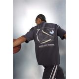 DeFacto NBA Golden State Warrıors Relax Fit Bisiklet Yaka Kısa Kollu Tişört F9791AX26SP - Antrasit-AR104 - XL