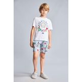 DeFacto NBA Lisanslı Regular Fit 2'li Pijama Takımı Erkek Çocuk H3541A826SM - Beyaz-WT34 - 11 - 12 Yaş