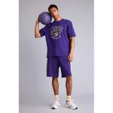Defacto Nba Los Angeles Lakers Baggy Fıt Şort H3427ax26smpr299 Mor-pr299