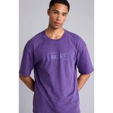 DeFacto NBA Los Angeles Lakers Kısa Kollu Tişört G0912AX26SM - Mor-PR299 - 2XL