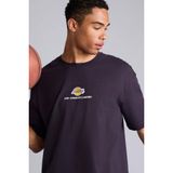 DeFacto NBA Los Angeles Lakers Oversize Bisiklet Yaka Kısa Kollu Tişört