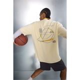DeFacto NBA Los Angeles Lakers Relax Fit Bisiklet Yaka Kısa Kollu Tişört F9790AX26SP - Sarı-YL238 - XL