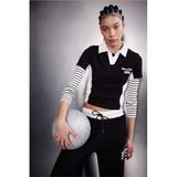 DeFacto NBA Miami Heat Slim Fit Polo Yaka Tişört, XL, G0686AX26SP, Antrasit-AR214, Kadın