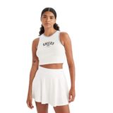 DeFacto NBA New York Knicks Cropped Fit Bisiklet Yaka Ribana Atlet, XL, C6316AX24HS, Ekru-ER105, Kadın